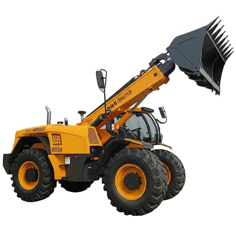 2900mm Dumping Height and 5.4m Max Lifting Height Telescopic Wheel ...