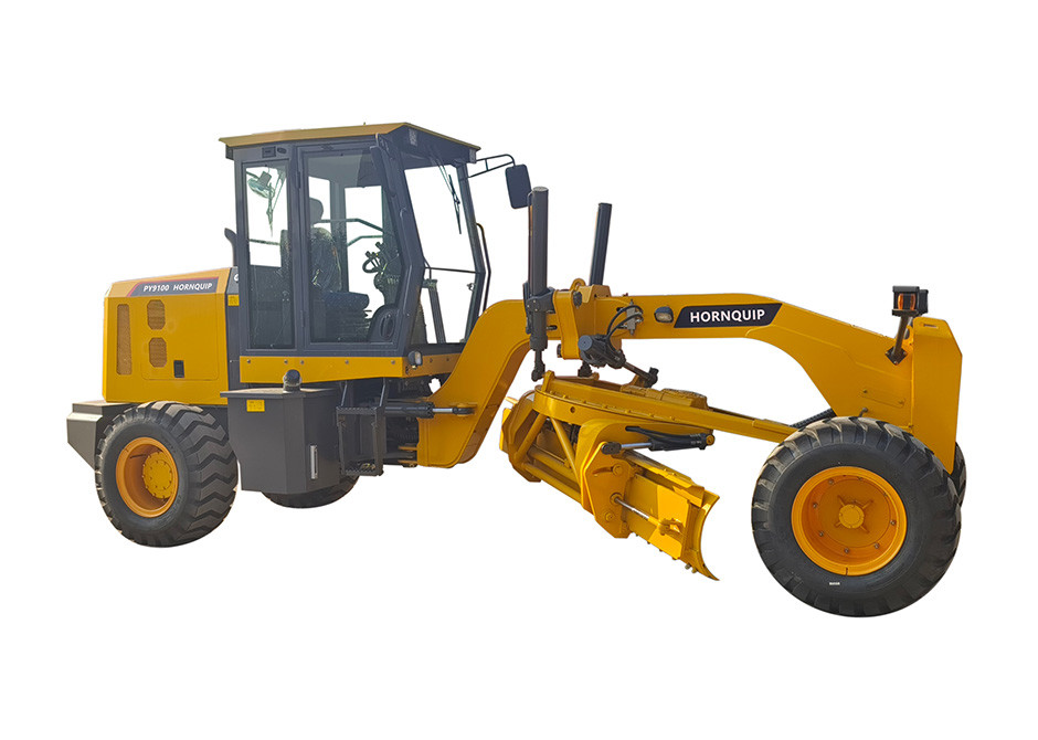 Hydraulic Brake System Compact Motor Grader PY9100 For Ground Surface ...